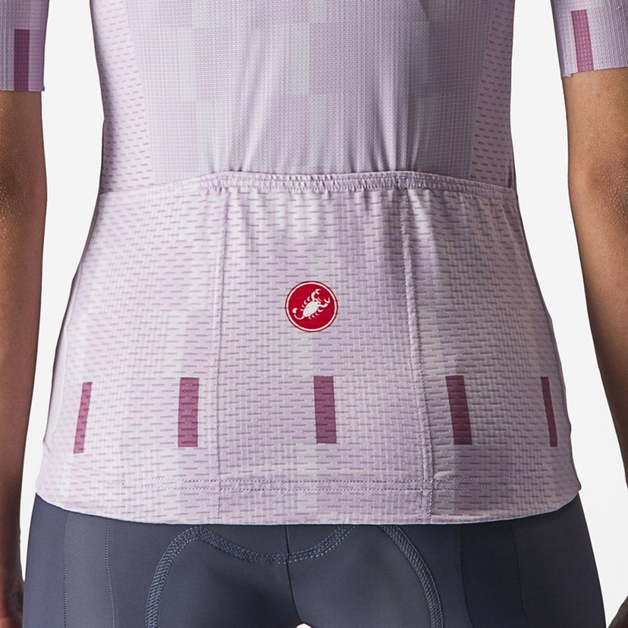 Castelli DIMENSIONE Women Jersey Purple White / Deep Purple | 6980-GYFIJ