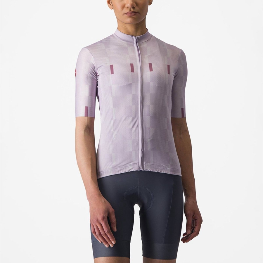 Castelli DIMENSIONE Women Jersey Purple White / Deep Purple | 6980-GYFIJ