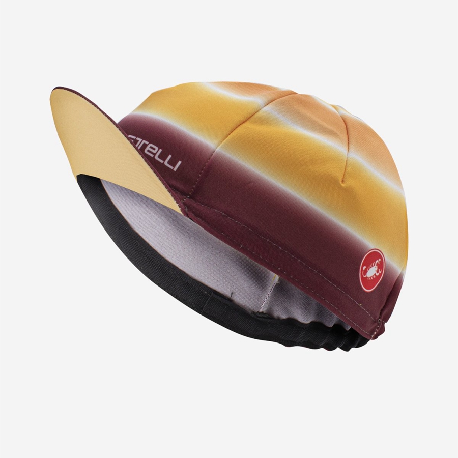 Castelli DOLCE Women Cap Brown / Burgundy | 3586-SHNBJ