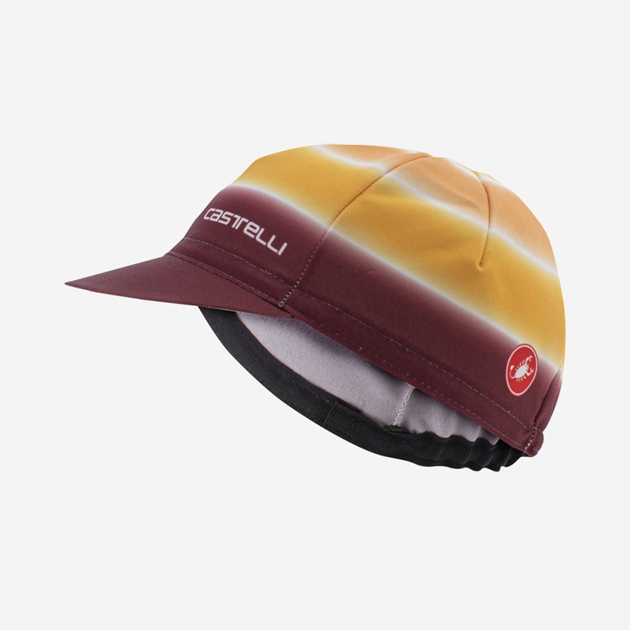 Castelli DOLCE Women Cap Brown / Burgundy | 3586-SHNBJ