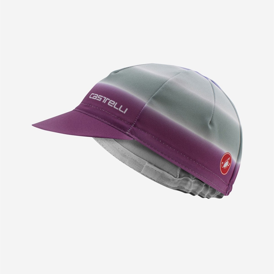 Castelli DOLCE Women Cap Purple White | 4935-KEWYX