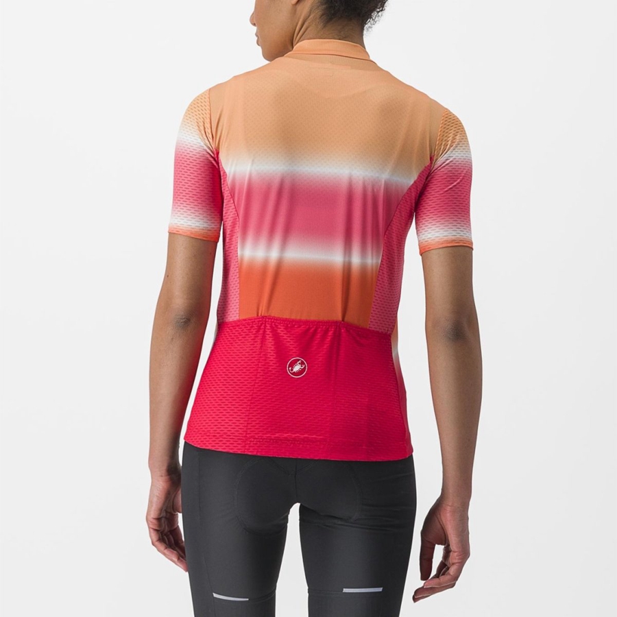 Castelli DOLCE Women Jersey Orange | 4538-JOGDH