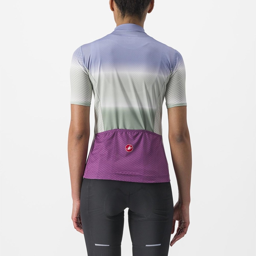 Castelli DOLCE Women Jersey Purple White | 5890-HQNLU