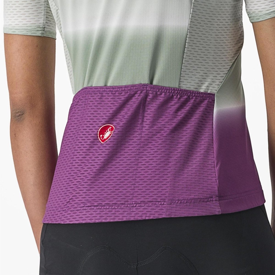 Castelli DOLCE Women Jersey Purple White | 5890-HQNLU