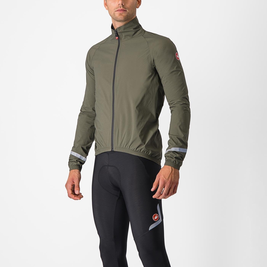 Castelli EMERGENCY 2 RAIN Men Protection Green | 4239-WLJDV