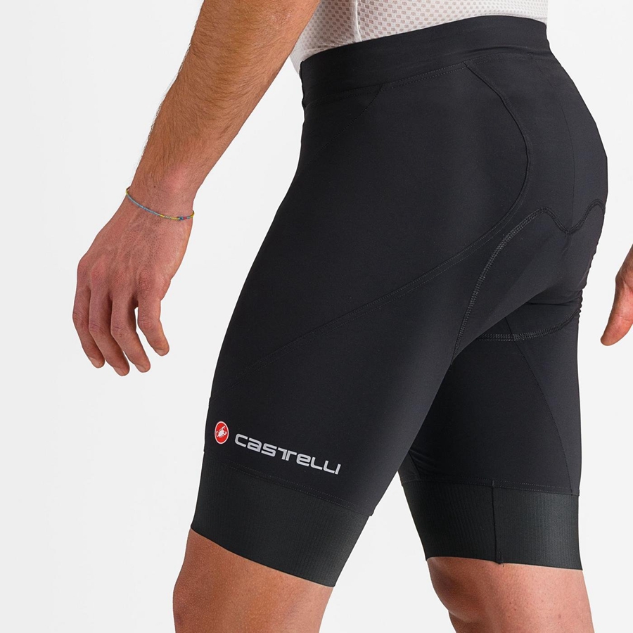 Castelli ENDURANCE 3 Men Shorts Black | 4025-AWHJR