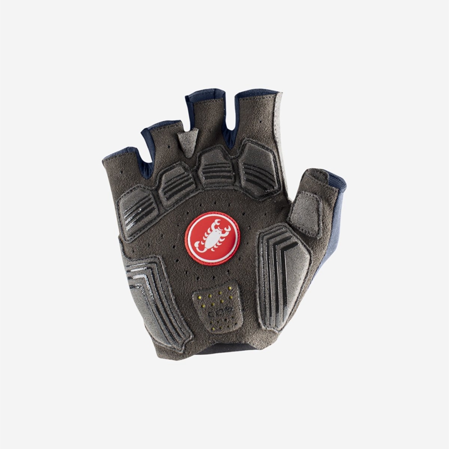 Castelli ENDURANCE Men Gloves Blue | 6275-DSZPW