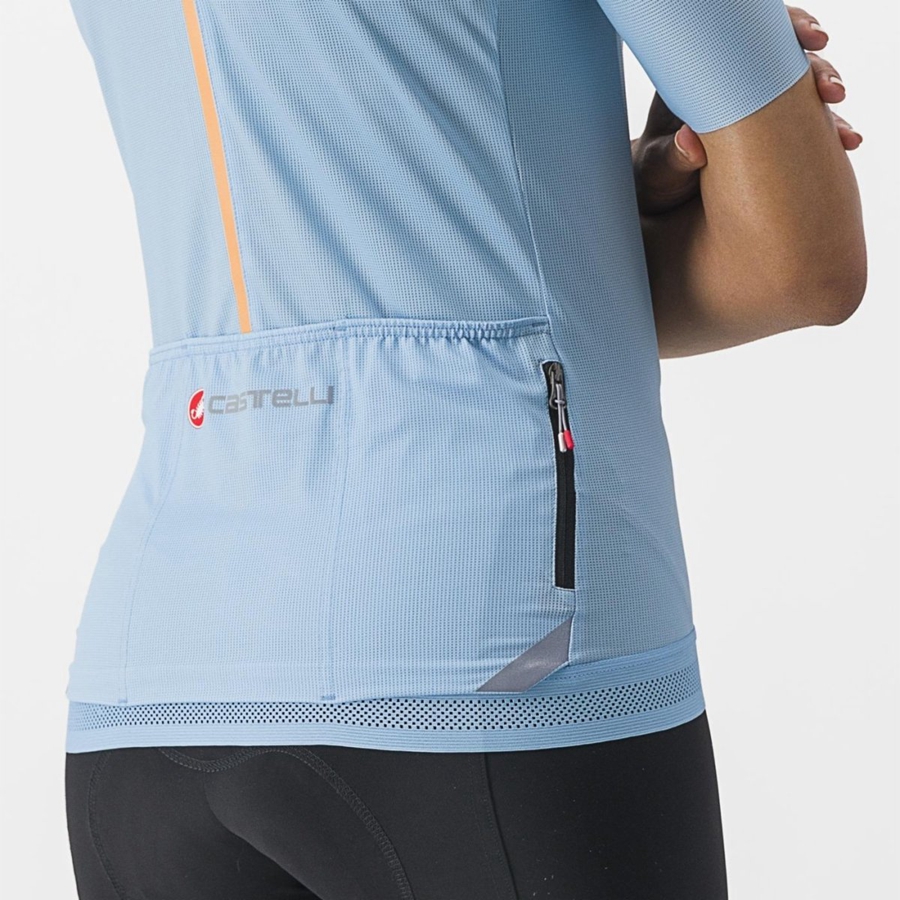 Castelli ENDURANCE W Women Jersey Blue | 7642-SDZXQ