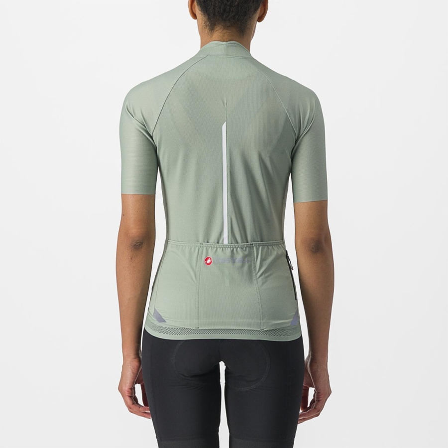 Castelli ENDURANCE W Women Jersey Green | 4107-PYQRV