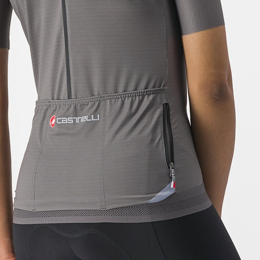 Castelli ENDURANCE W Women Jersey Grey | 8726-WMYCX