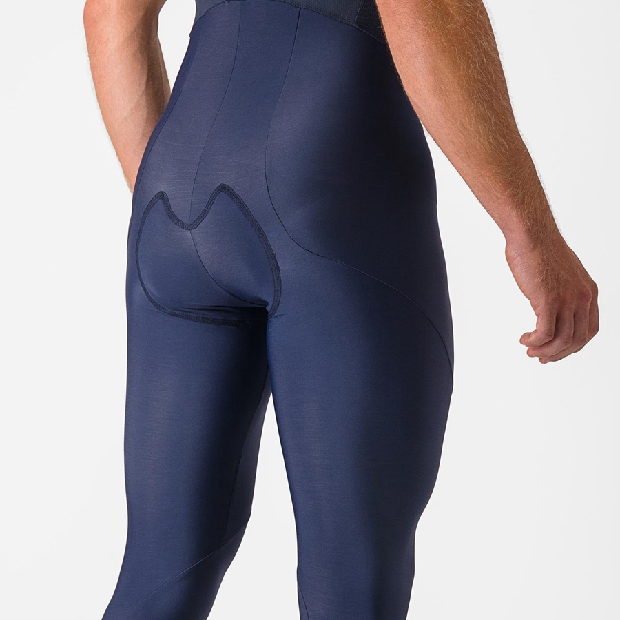 Castelli ENTRATA Men Bib Tights Blue | 7984-TYXDN