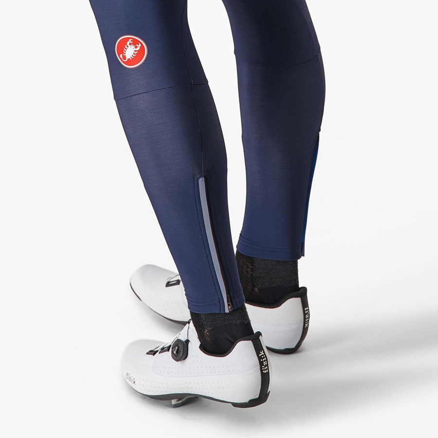 Castelli ENTRATA Men Bib Tights Blue | 7984-TYXDN