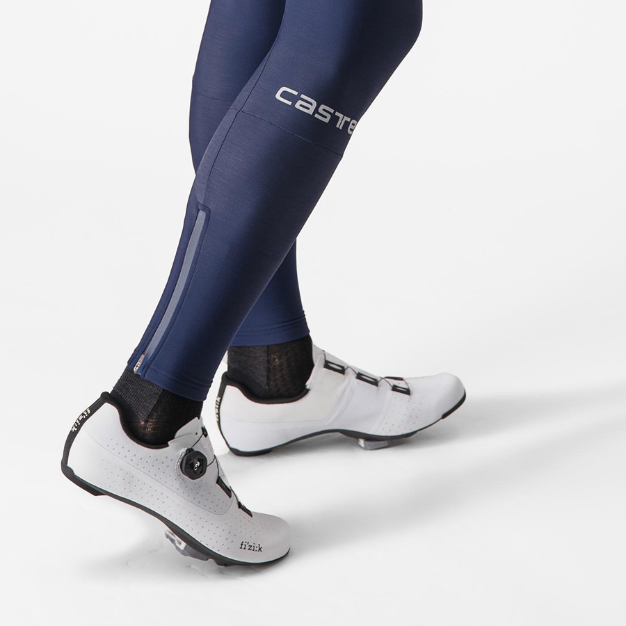 Castelli ENTRATA Men Bib Tights Blue | 7984-TYXDN