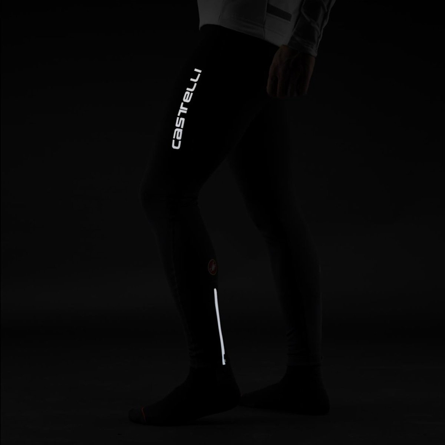 Castelli ENTRATA WIND Men Bib Tights Black | 9317-WUOYK