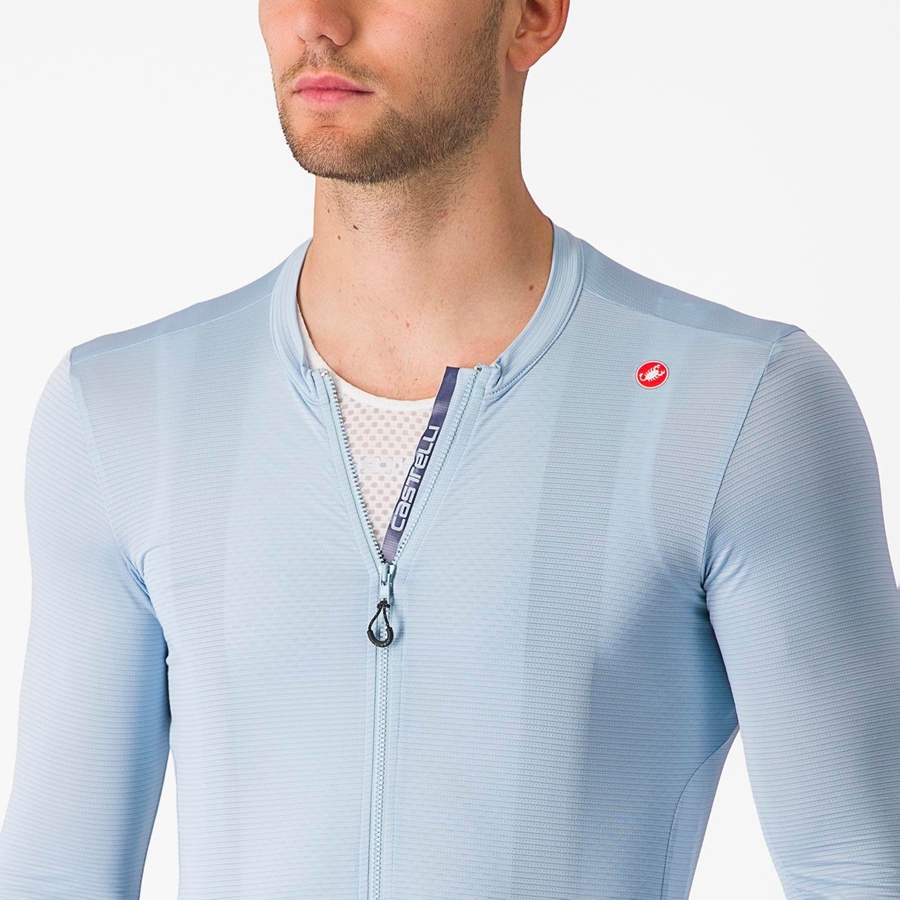 Castelli ESPRESSO LS Men Jersey Blue / Blue | 6190-VGPSK