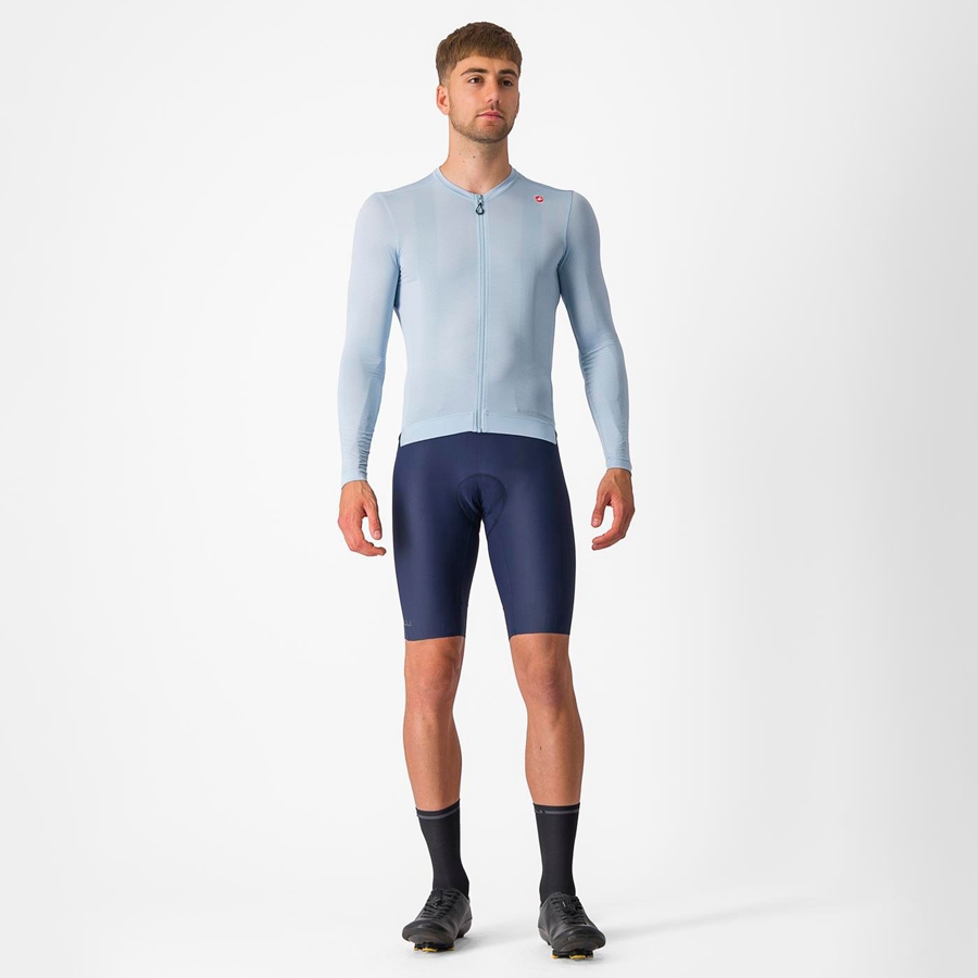 Castelli ESPRESSO LS Men Jersey Blue / Blue | 6190-VGPSK