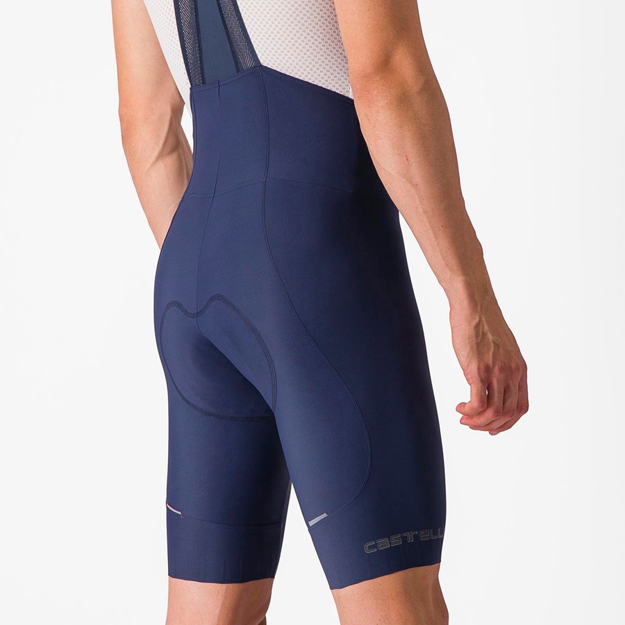 Castelli ESPRESSO Men Bib Shorts Blue | 0197-HOSNW