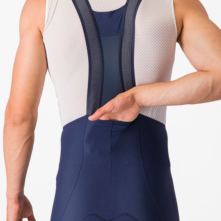 Castelli ESPRESSO Men Bib Shorts Blue | 0197-HOSNW