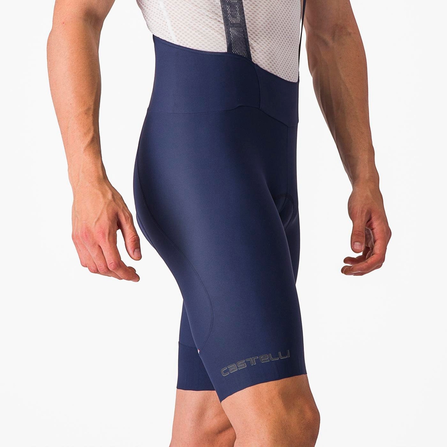 Castelli ESPRESSO Men Bib Shorts Blue | 0197-HOSNW