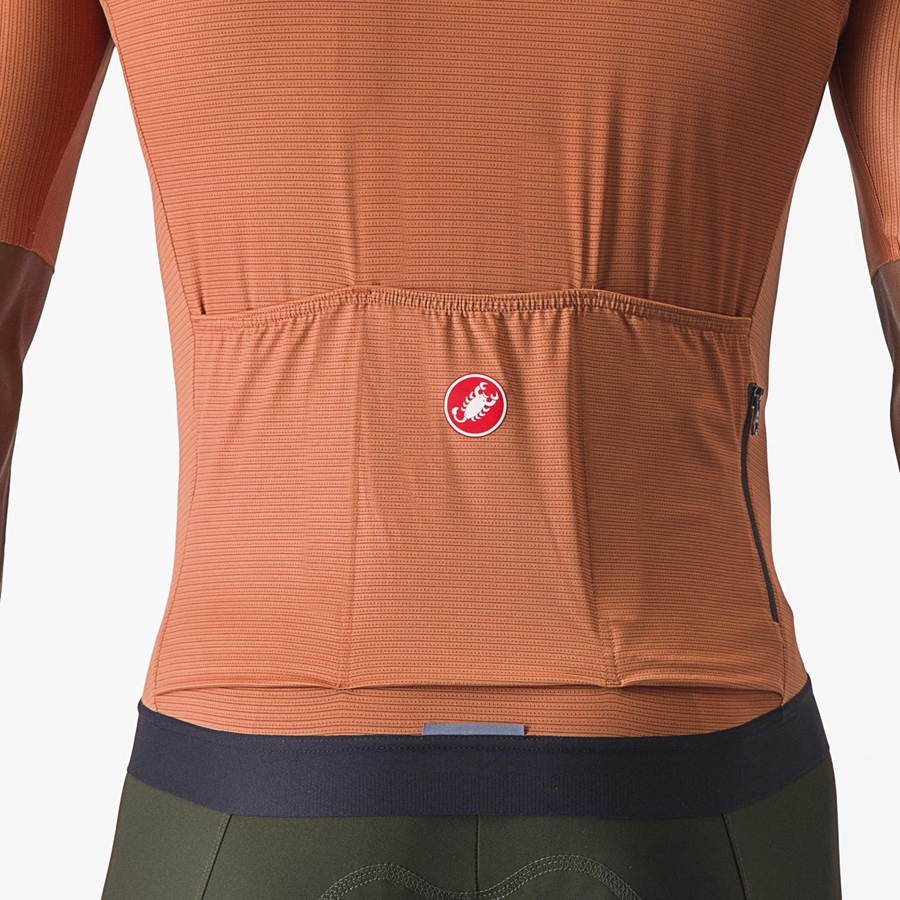 Castelli ESPRESSO Men Jersey Beige / Dark Grey | 5971-HXNSK