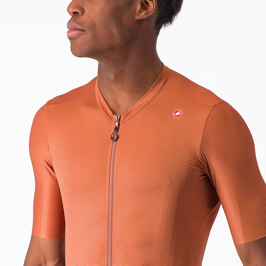 Castelli ESPRESSO Men Jersey Beige / Dark Grey | 5971-HXNSK