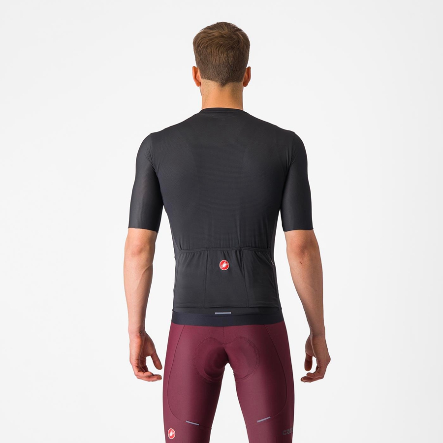 Castelli ESPRESSO Men Jersey Black / Dark Grey | 9613-GSZDI