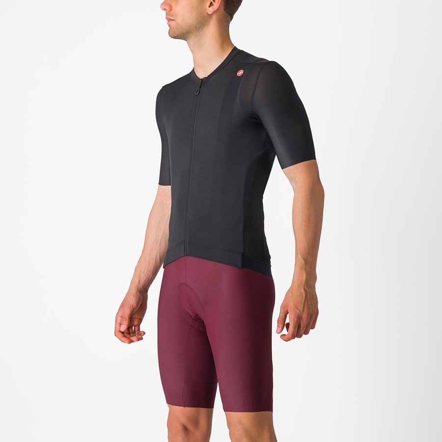 Castelli ESPRESSO Men Jersey Black / Dark Grey | 9613-GSZDI