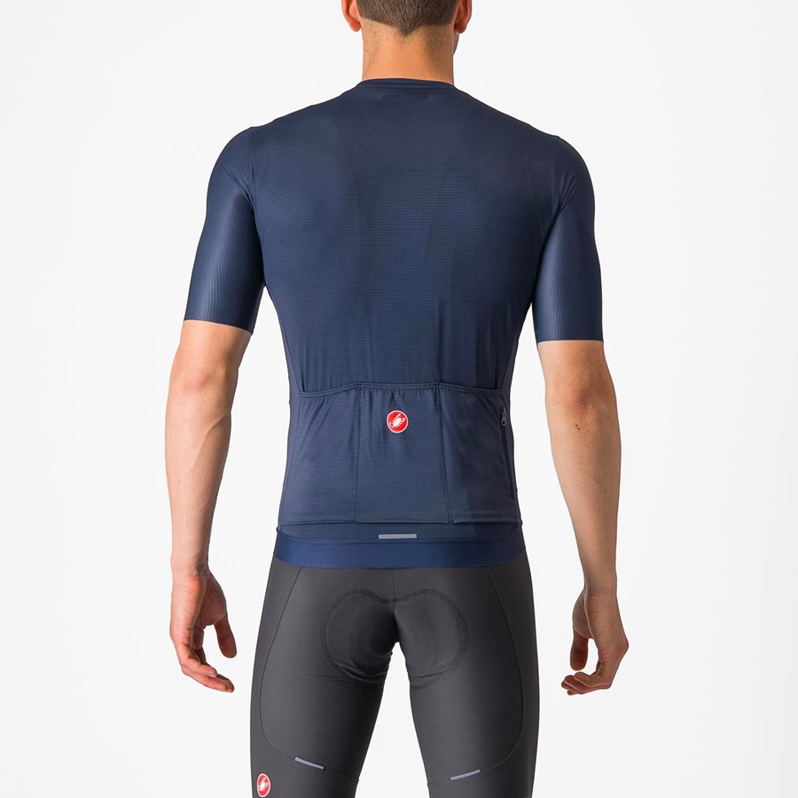 Castelli ESPRESSO Men Jersey Blue / Silver | 4690-YKDEB