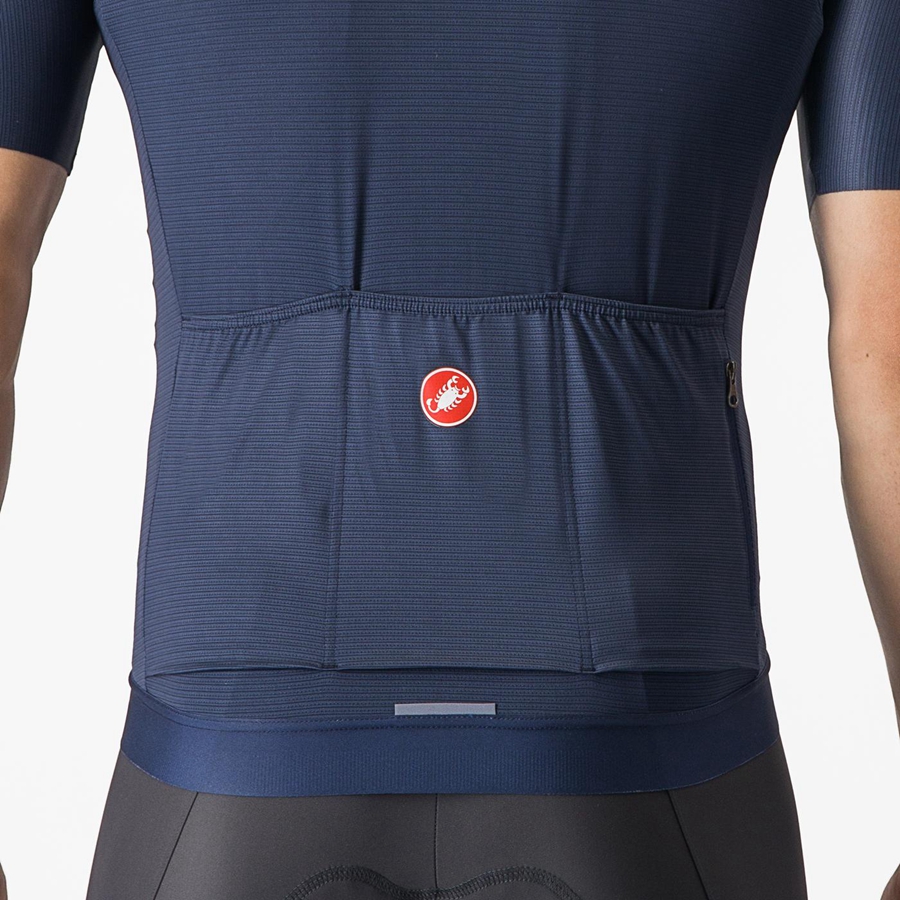 Castelli ESPRESSO Men Jersey Blue / Silver | 4690-YKDEB