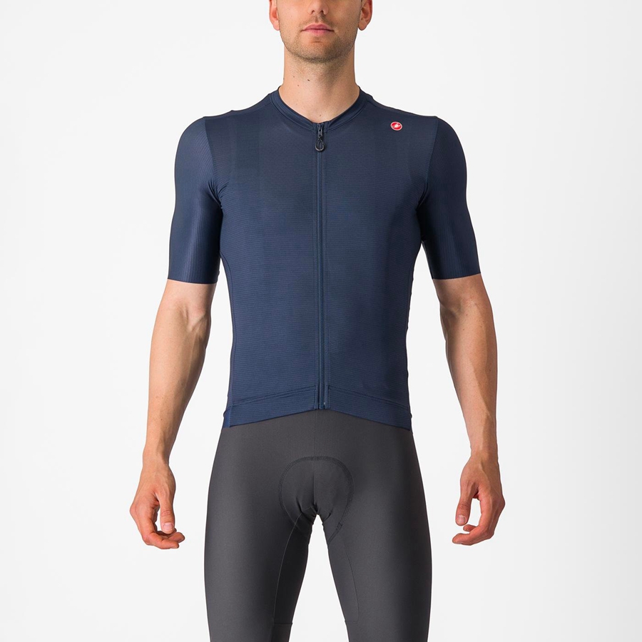 Castelli ESPRESSO Men Jersey Blue / Silver | 4690-YKDEB