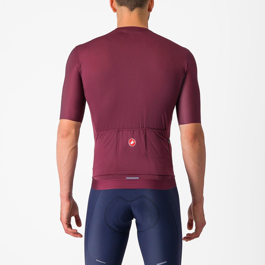 Castelli ESPRESSO Men Jersey Deep Burgundy / Silver | 7805-PGZOI