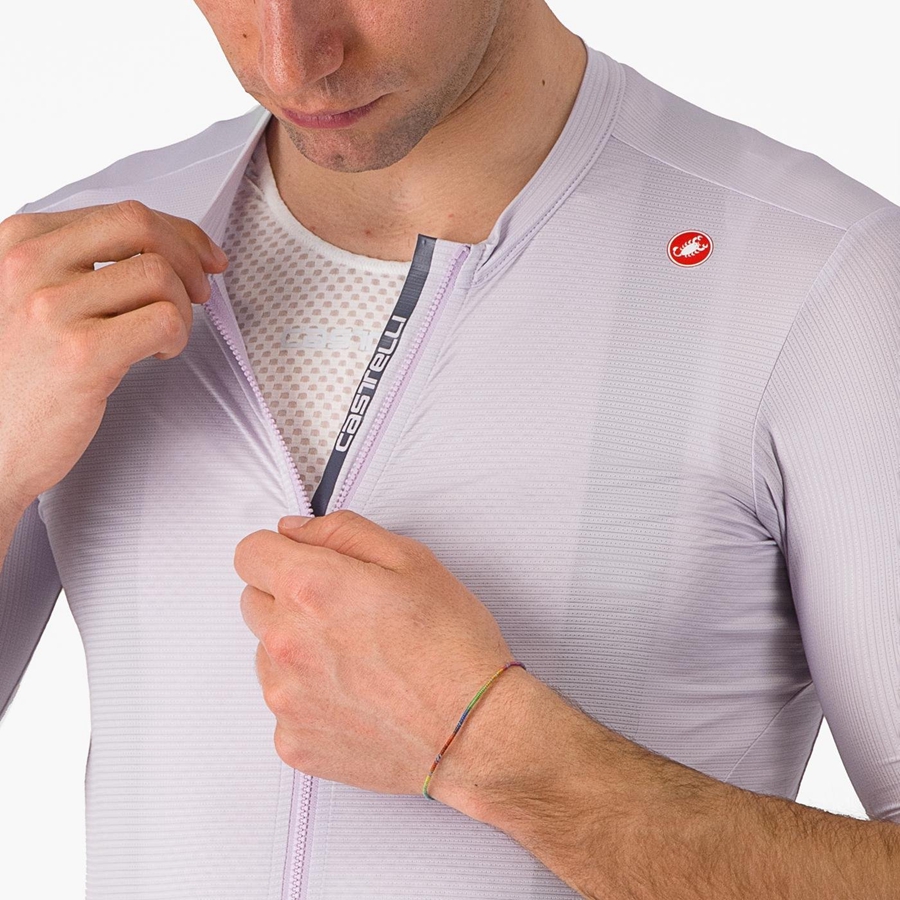 Castelli ESPRESSO Men Jersey Purple White / Dark Grey | 6703-PNHGC