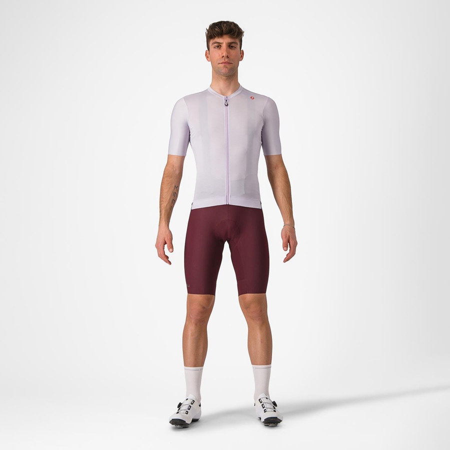 Castelli ESPRESSO Men Jersey Purple White / Dark Grey | 6703-PNHGC