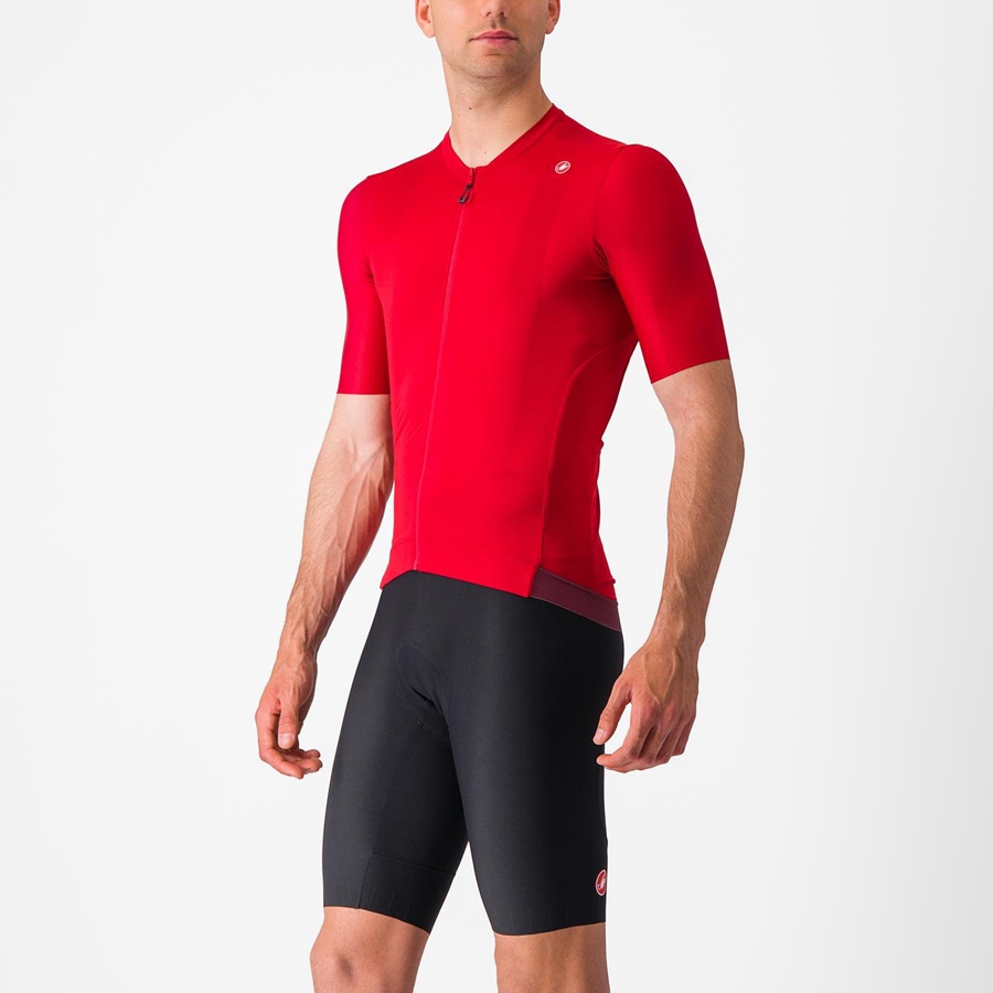 Castelli ESPRESSO Men Jersey Red / Deep Burgundy | 1230-KIFQY