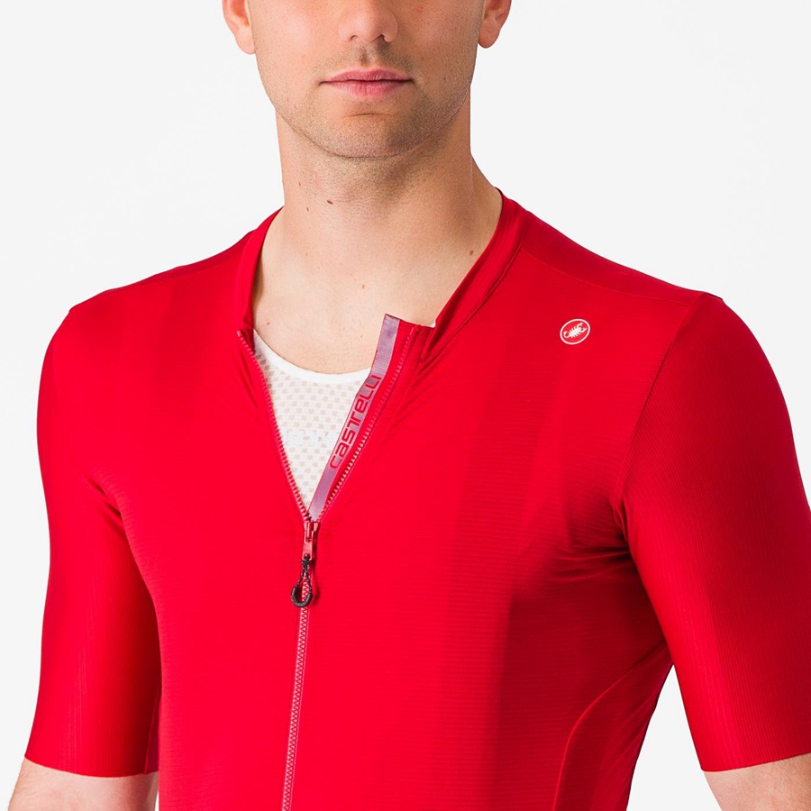 Castelli ESPRESSO Men Jersey Red / Deep Burgundy | 1230-KIFQY