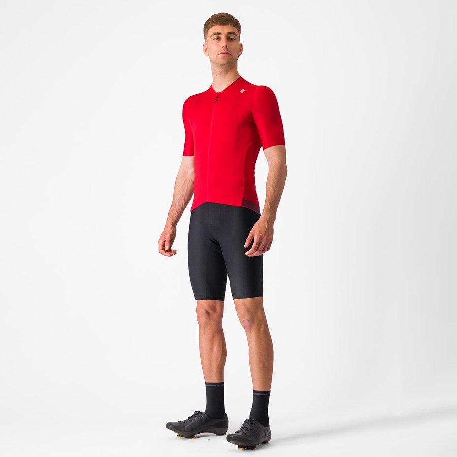 Castelli ESPRESSO Men Jersey Red / Deep Burgundy | 1230-KIFQY