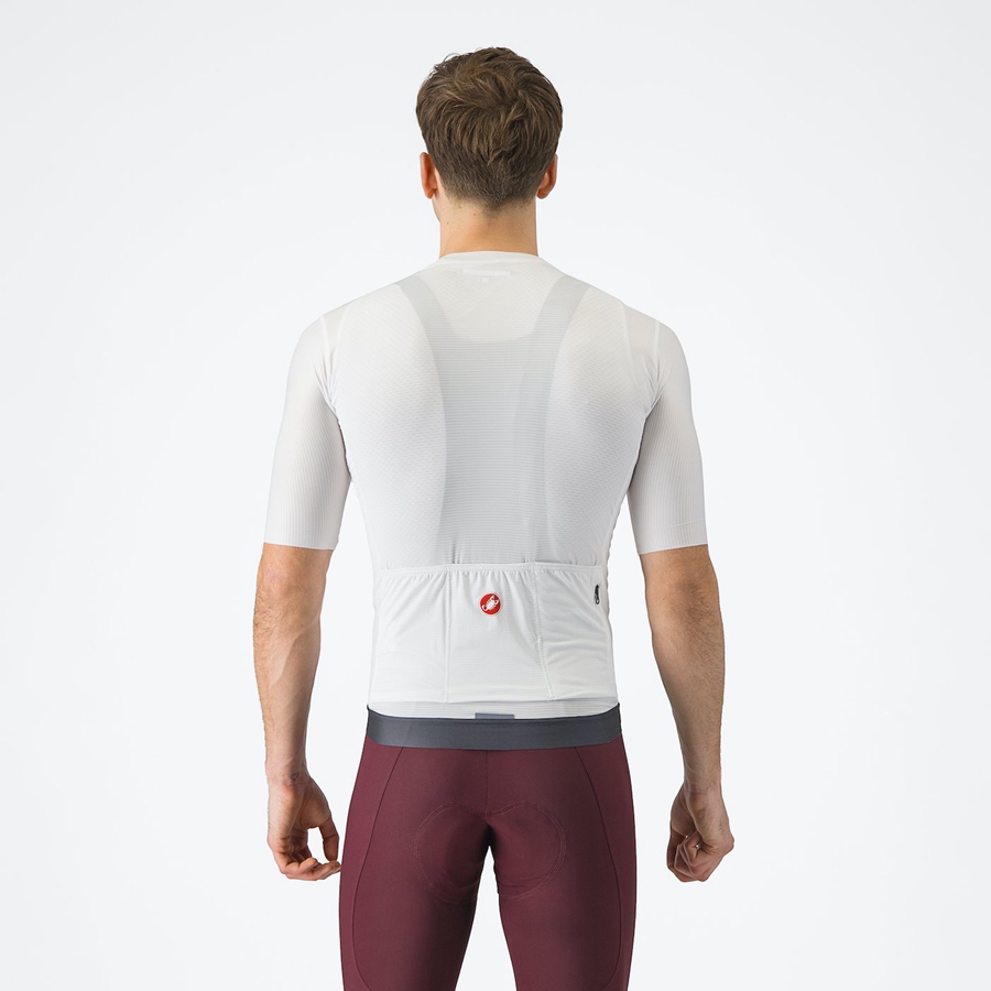 Castelli ESPRESSO Men Jersey White / Dark Grey | 7052-JFKMV