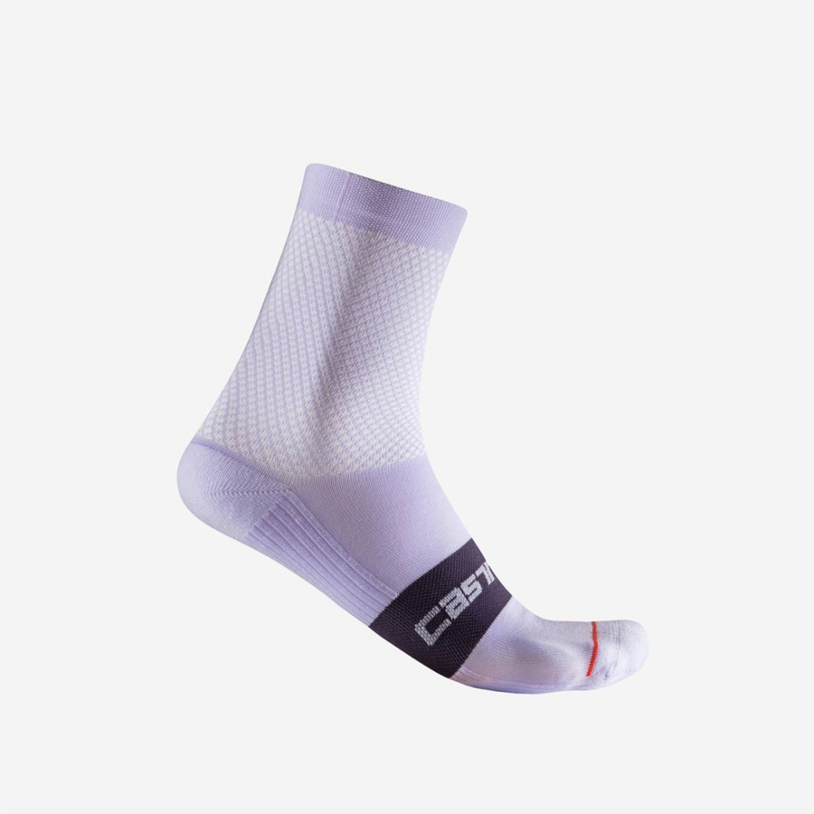 Castelli ESPRESSO W 12 Women Socks Purple | 1627-JGOSM