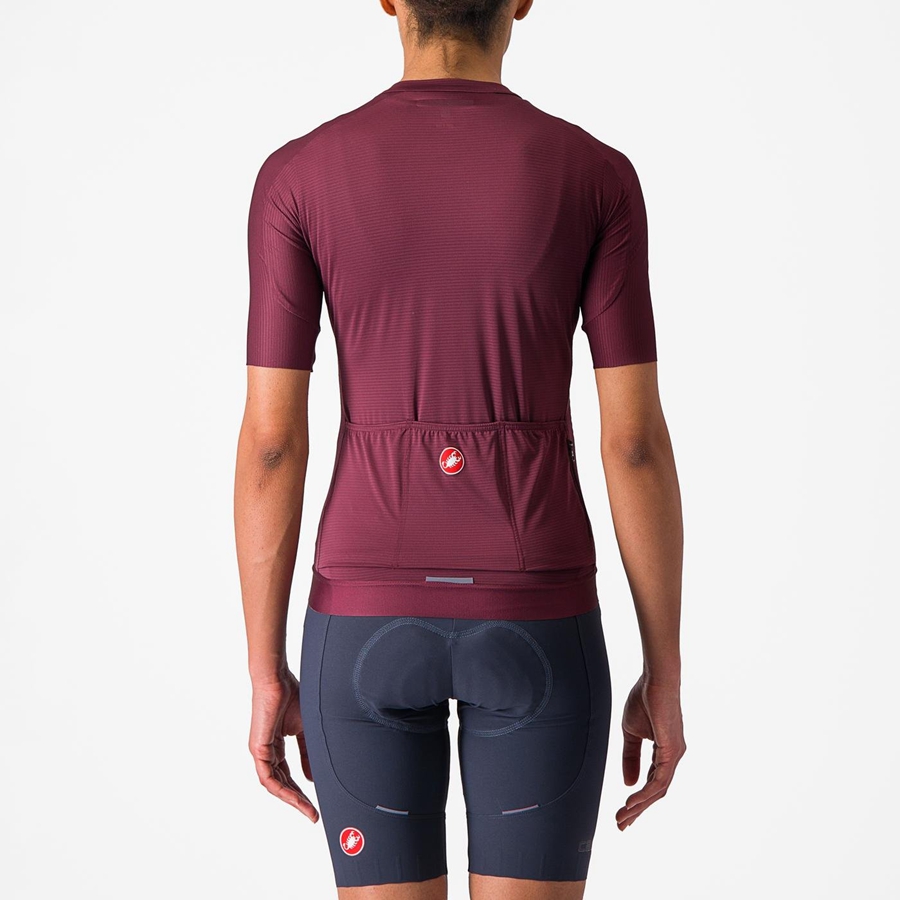 Castelli ESPRESSO W Women Jersey Deep Burgundy / Deep Burgundy | 2690-KZSEG