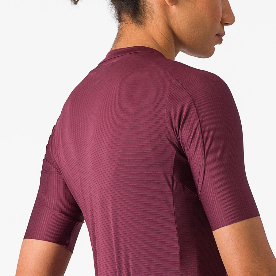 Castelli ESPRESSO W Women Jersey Deep Burgundy / Deep Burgundy | 2690-KZSEG