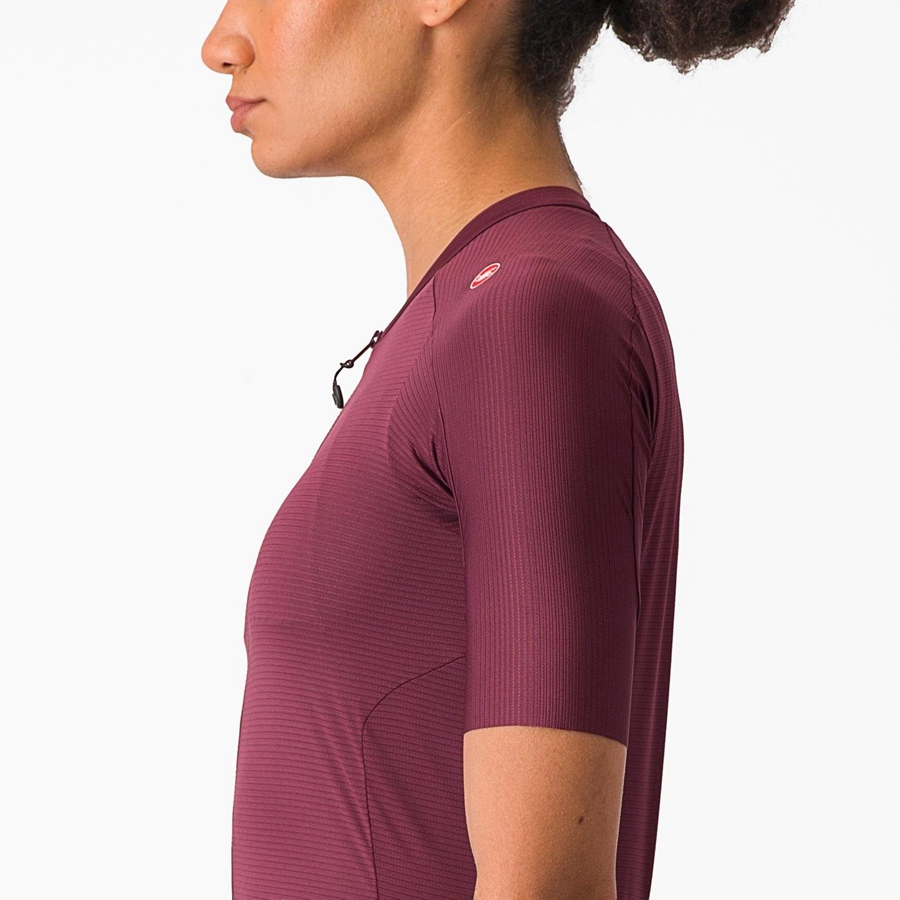 Castelli ESPRESSO W Women Jersey Deep Burgundy / Deep Burgundy | 2690-KZSEG