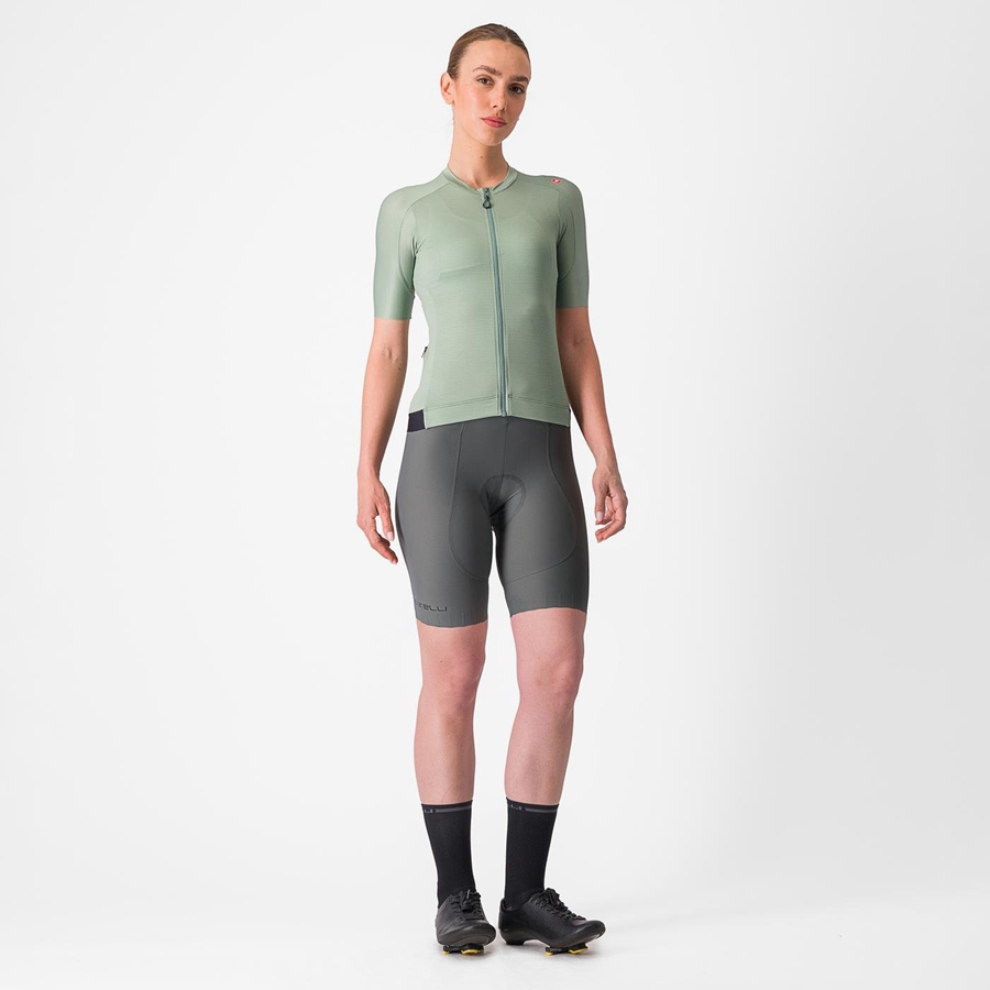 Castelli ESPRESSO W Women Jersey Green / Deep Green | 1294-CMVOY