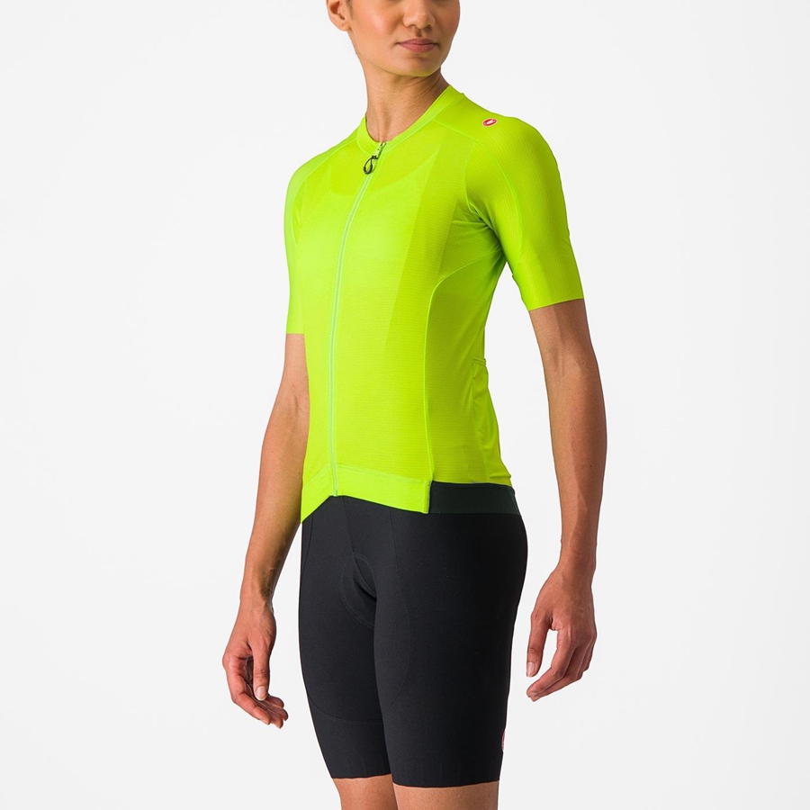 Castelli ESPRESSO W Women Jersey Light Green / Deep Green | 0527-BCYXS