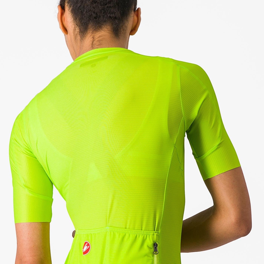 Castelli ESPRESSO W Women Jersey Light Green / Deep Green | 0527-BCYXS