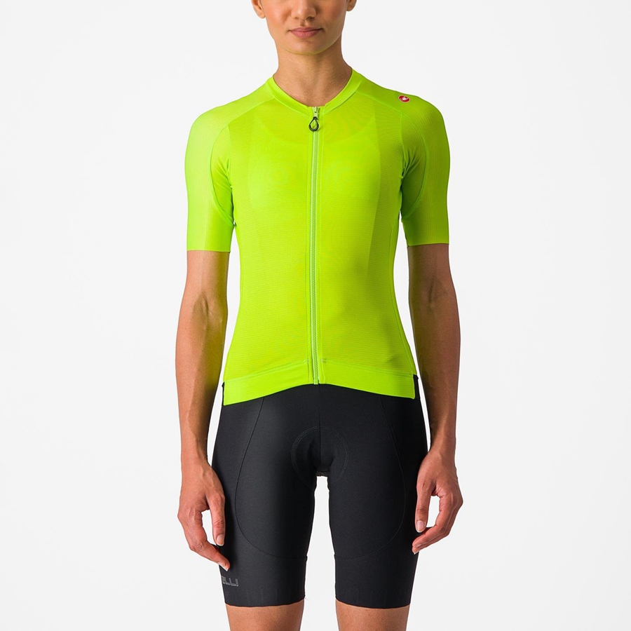 Castelli ESPRESSO W Women Jersey Light Green / Deep Green | 0527-BCYXS