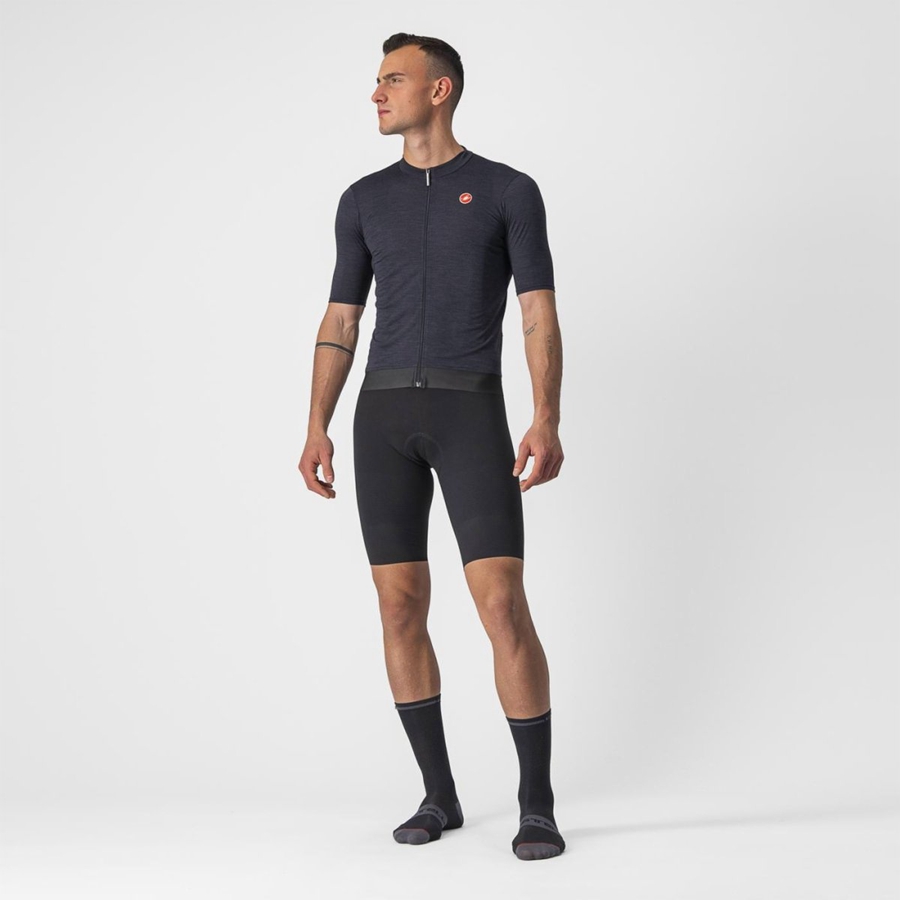 Castelli ESSENZA Men Jersey Black | 6153-TUZPW