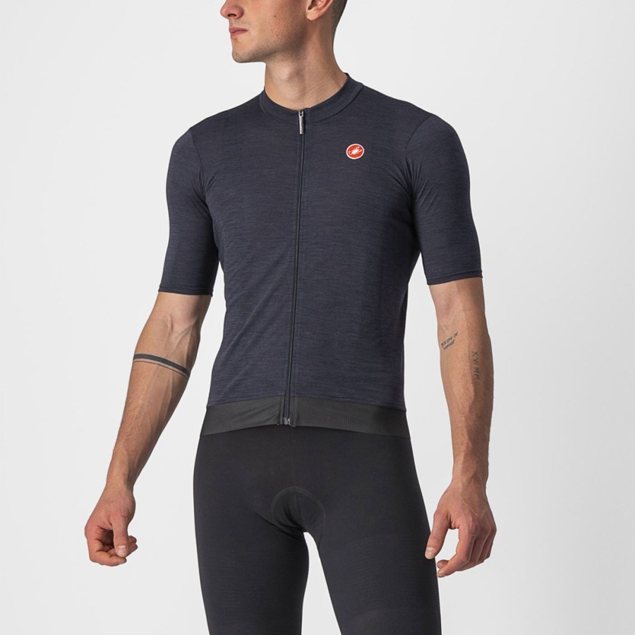 Castelli ESSENZA Men Jersey Black | 6153-TUZPW