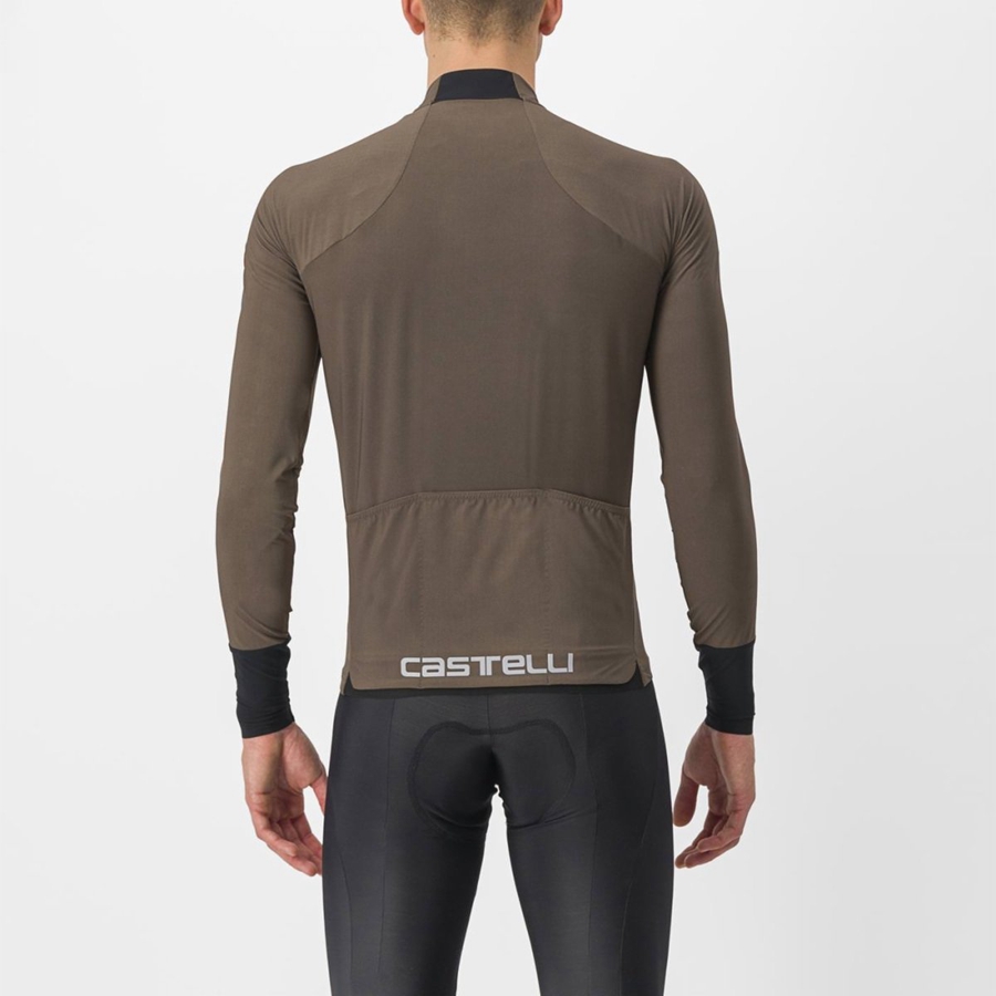 Castelli FLIGHT AIR Men Jersey Brown | 6304-HVIUL