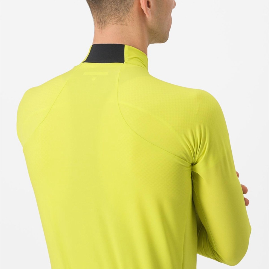 Castelli FLIGHT AIR Men Jersey Yellow | 8597-UZVAK