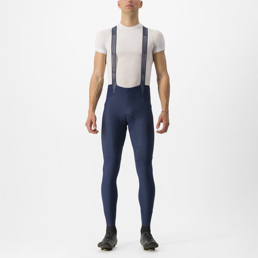 Castelli FREE AERO RC Men Bib Tights Blue | 2670-GPHDX